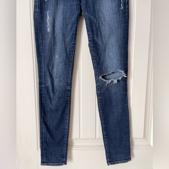 Frame Le Skinny de Jeanne Jeans blue distressed denim, Size 27 - Picture 3 of 8